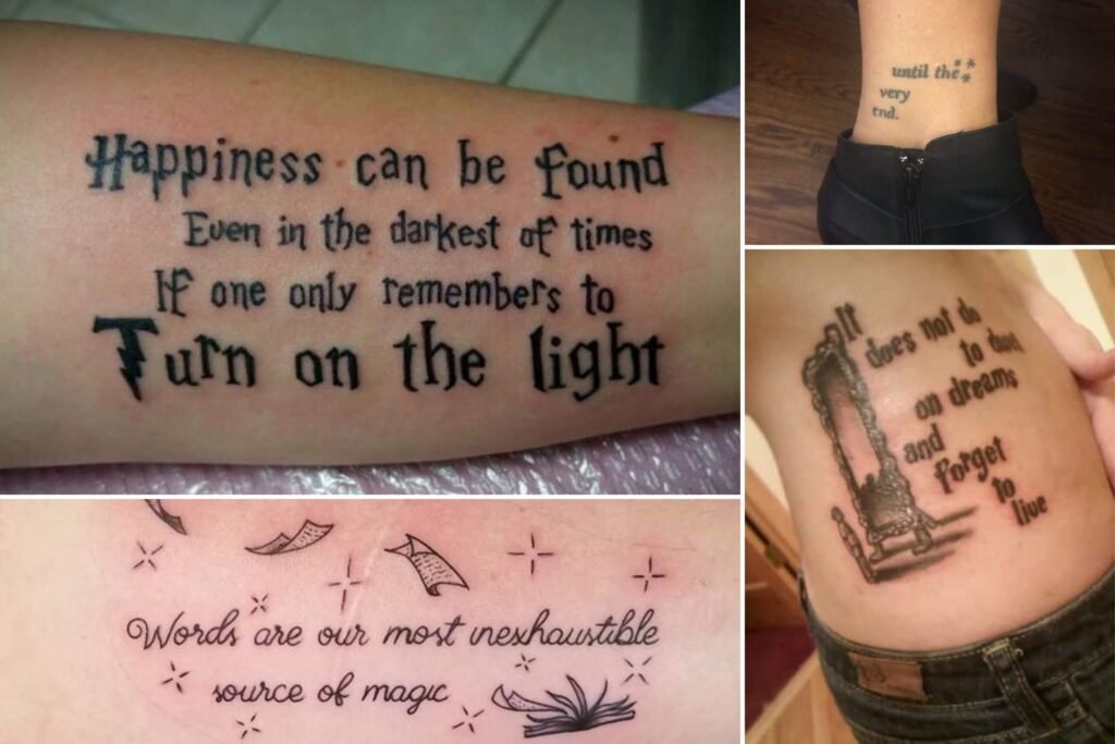 classic quotes harry potter tattoo ideas