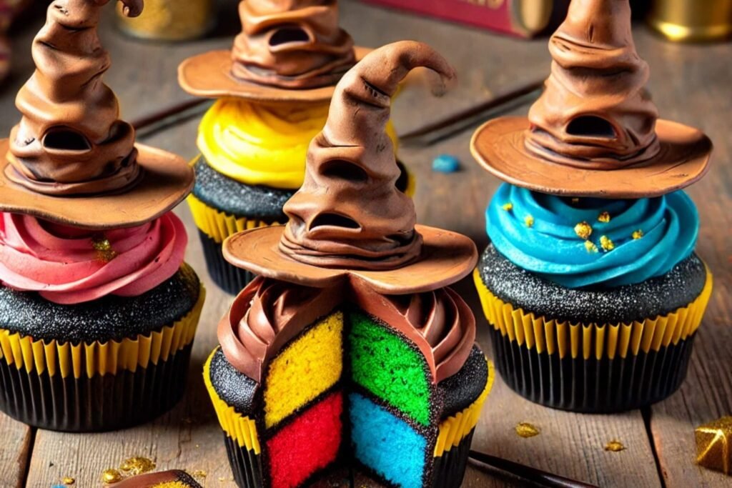 sorting hat cupcakes
