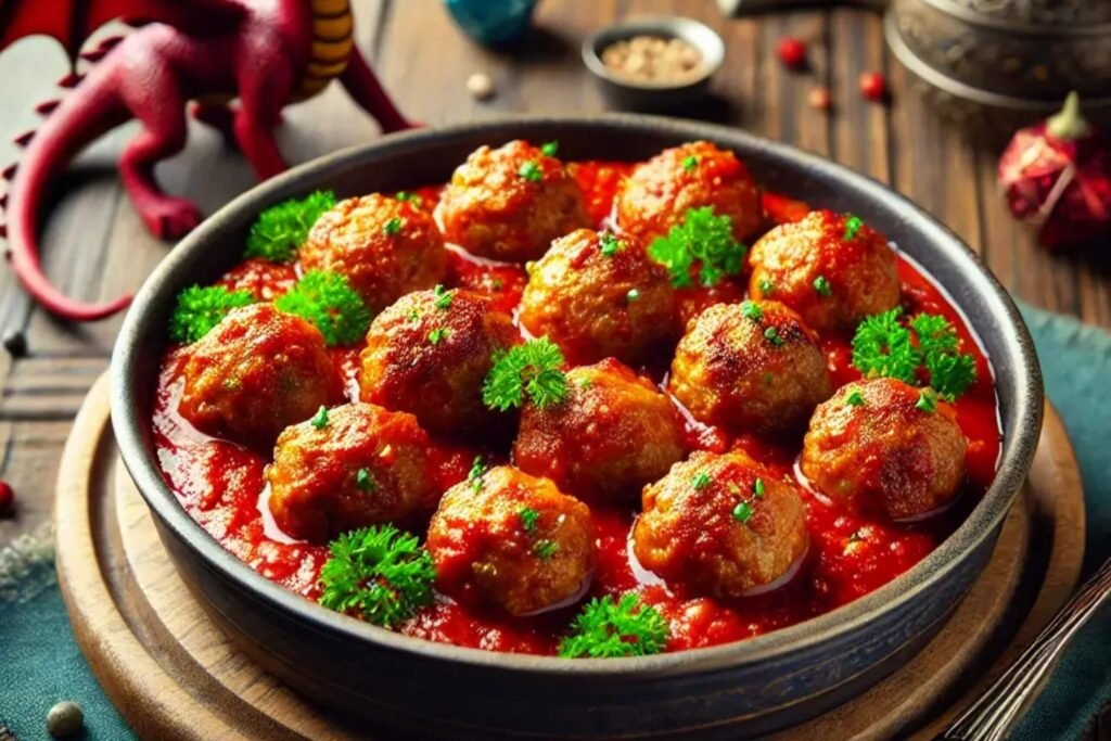 spicy meatballs