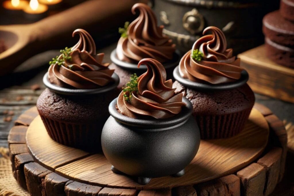 vegan cauldron cakes
